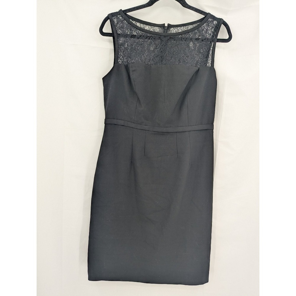 Calvin‎ Klein Dress Women's Black Size 10 Lace Detail Sleeveless